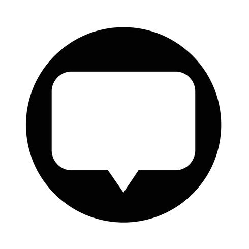 Speech bubble icon vector