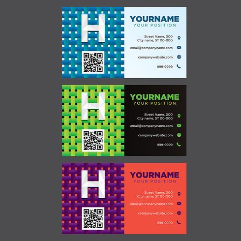 Colorful Business Card Collection vector