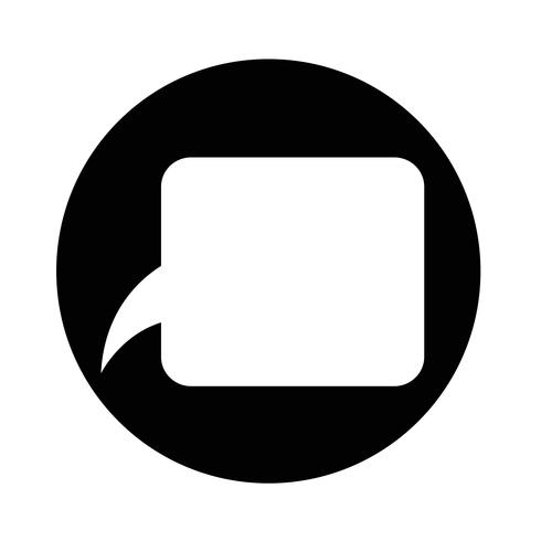 Speech bubble icon vector