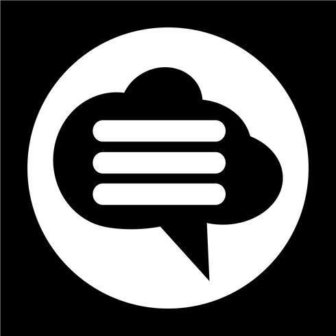 Speech bubble icon vector