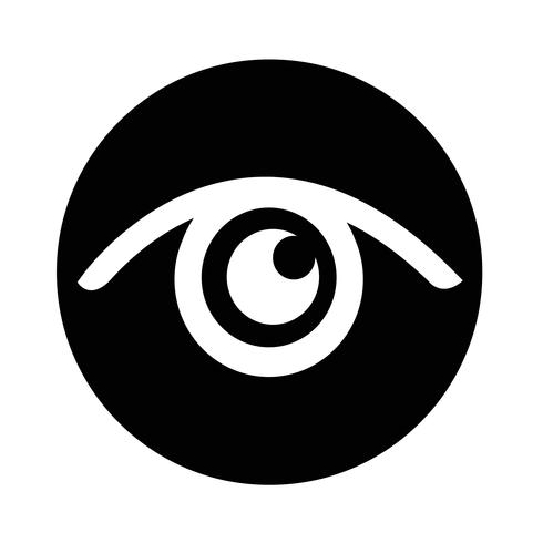 Icono de signo de ojo vector