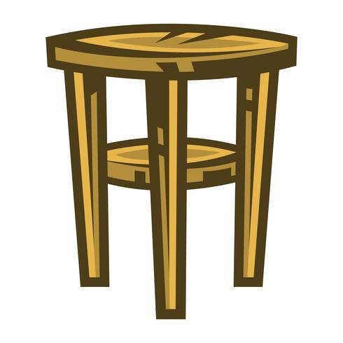 Stool Chair Seating Furniture Illustration vector