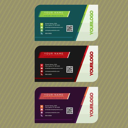 Colorful Business Card Collection vector