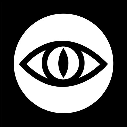 Icono de signo de ojo vector