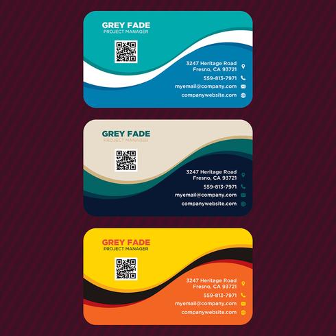 Colorful Business Card Collection vector