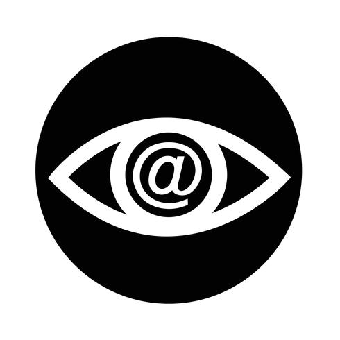 Sign of Eye icon vector