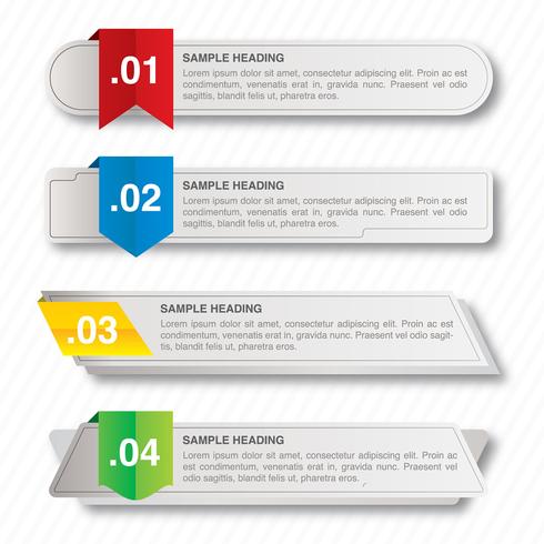 Infografía de negocios colorido vector