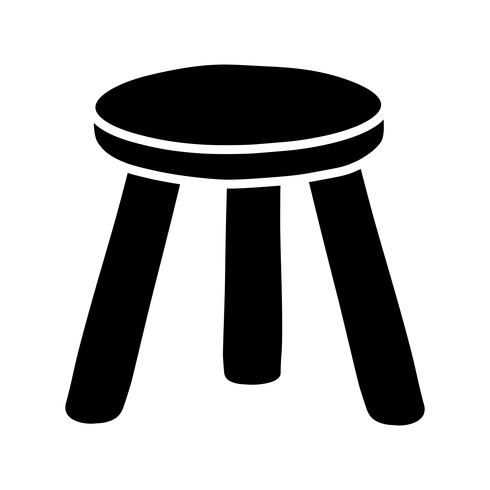 Stool Chair Seating Furniture Illustration vector