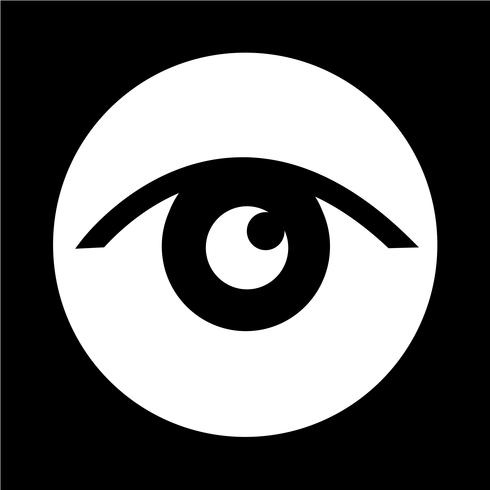 Icono de signo de ojo vector