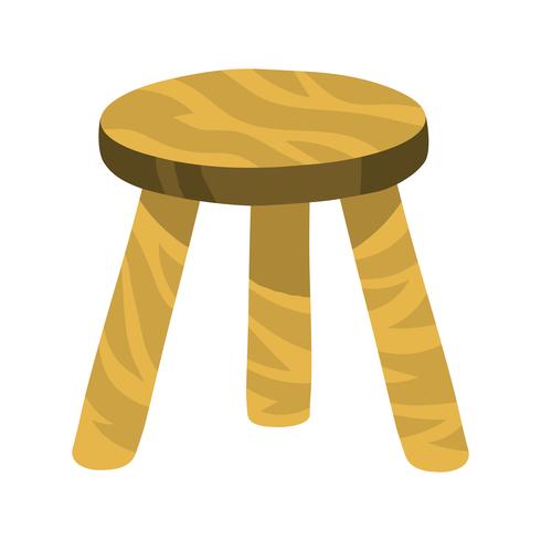 Stool Chair Seating Furniture Illustration vector