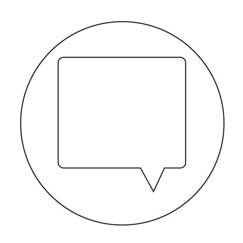 Speech bubble icon vector