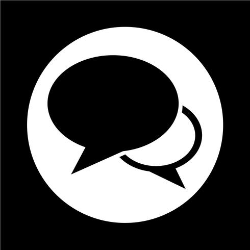 Speech bubble icon vector