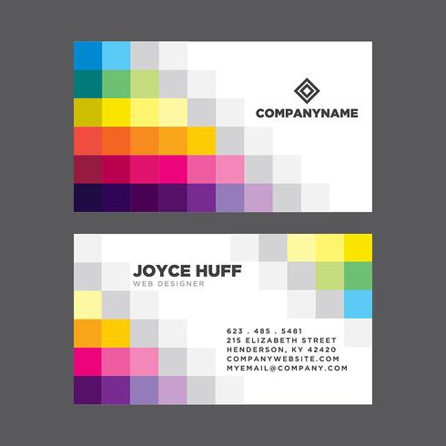 Colorful Business Card vector
