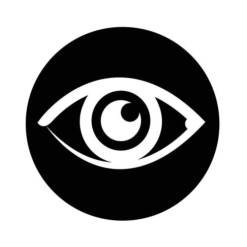 Icono de signo de ojo vector