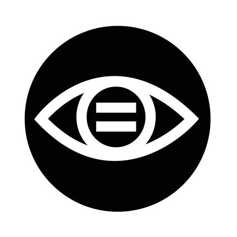 Icono de signo de ojo vector