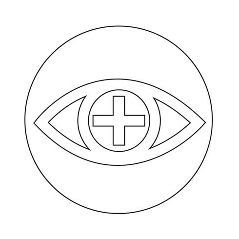 Icono de signo de ojo vector