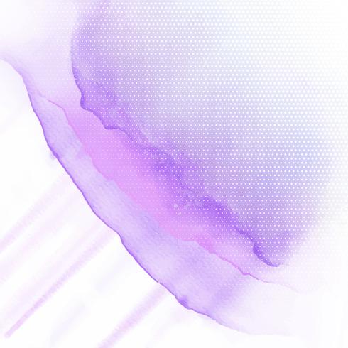 Purple watercolour texture with halftone dots  vector