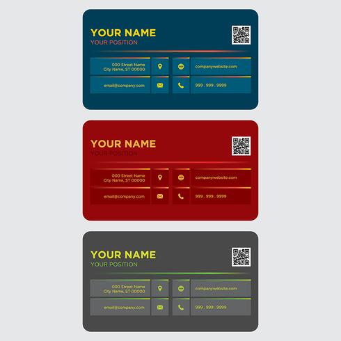 Colorful Business Card Collection vector