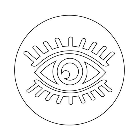 Sign of Eye icon vector