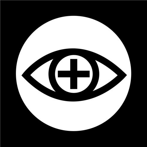 Sign of Eye icon vector