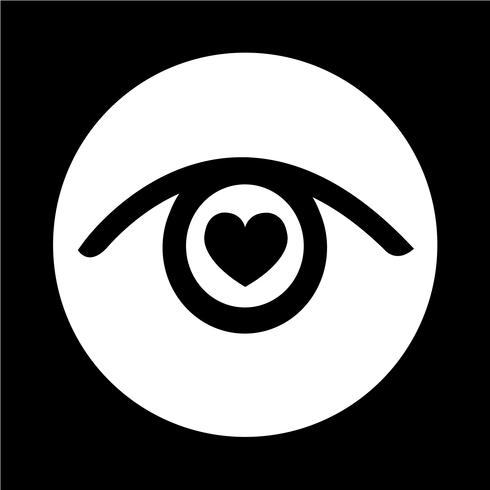 Icono de signo de ojo vector