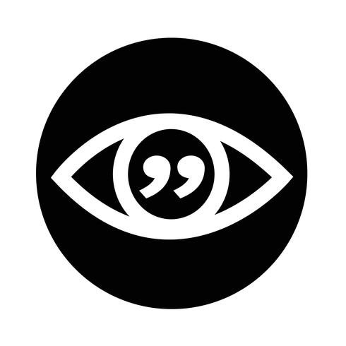 Icono de signo de ojo vector