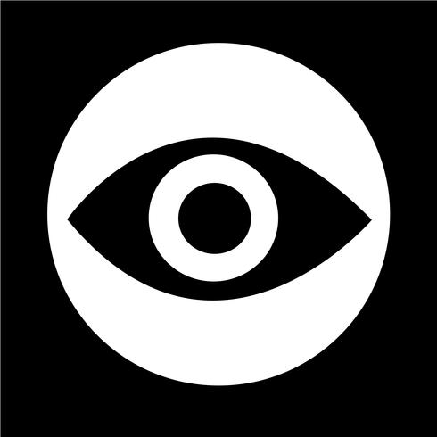 Icono de signo de ojo vector