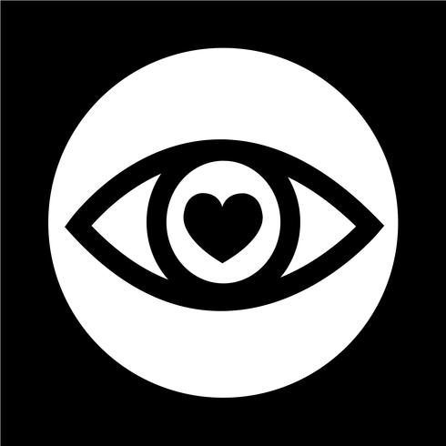 Icono de signo de ojo vector