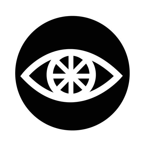 Icono de signo de ojo vector