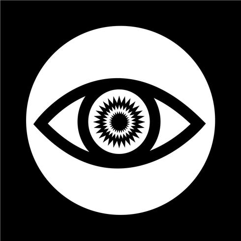 Icono de signo de ojo vector