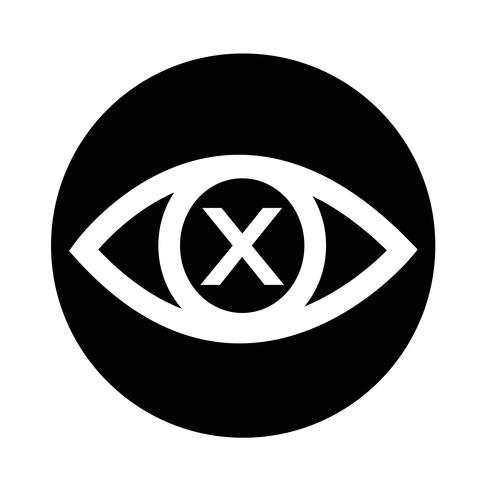 Sign of Eye icon vector