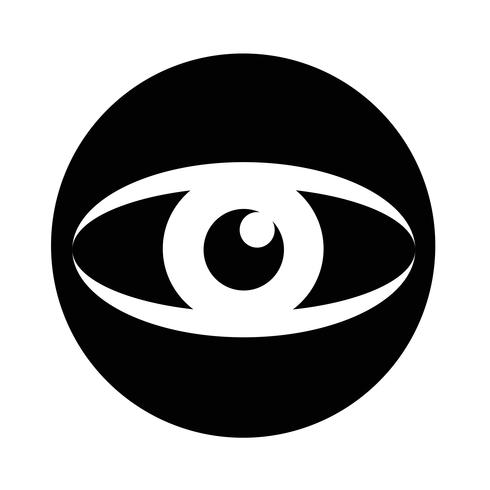 Icono de signo de ojo vector