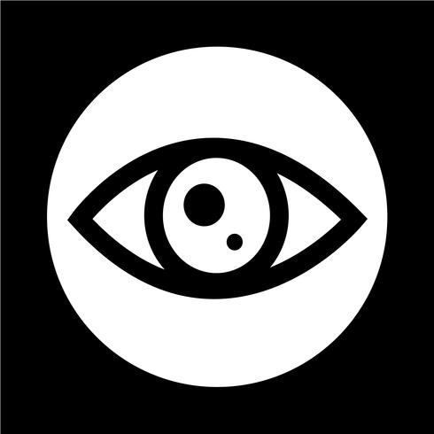 Icono de signo de ojo vector