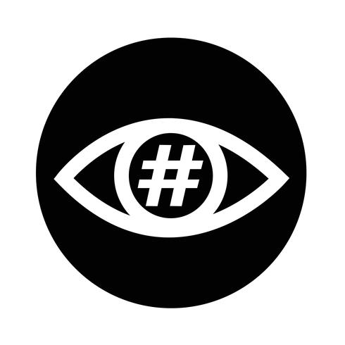 Sign of Eye icon vector