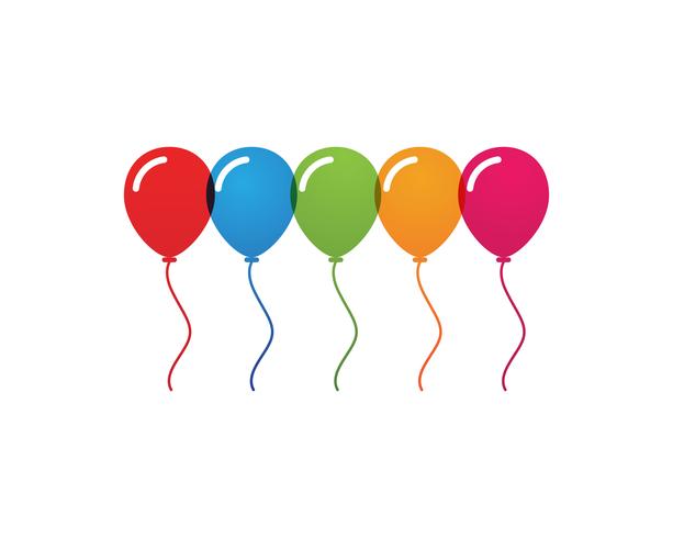 Flying vector festive balloons shiny with glossy balloons for holiday