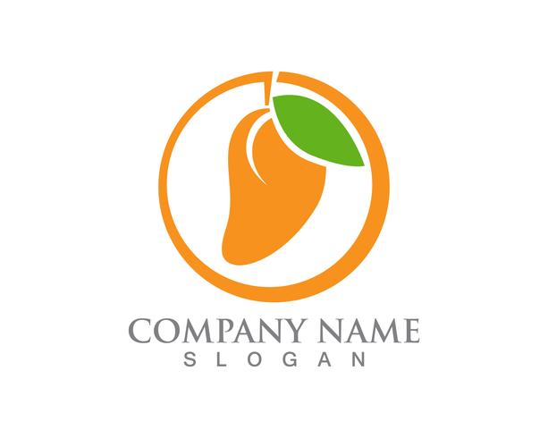 Mango logo and icon fruit vector template 