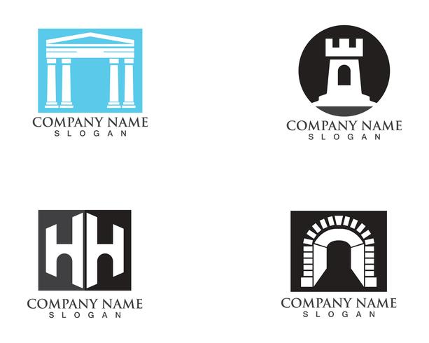 vector de logotipo y símbolos de fortaleza