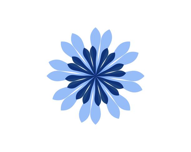 Plantilla del logotipo del diseño del ejemplo del vector del icono de la flor del jazmín