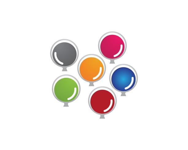 Flying vector festive balloons shiny with glossy balloons for holiday