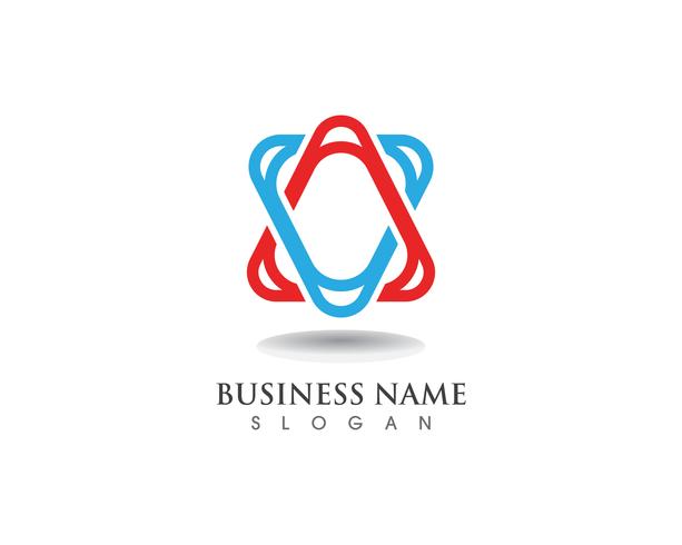 vortex circle logo and symbols template icon vector