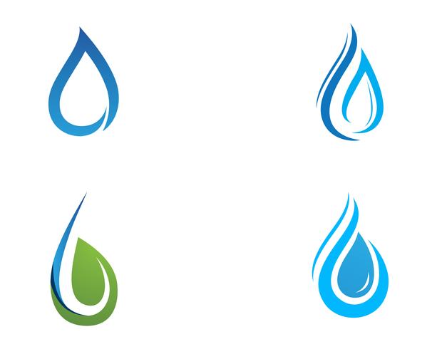 Icono de vector de gota de agua