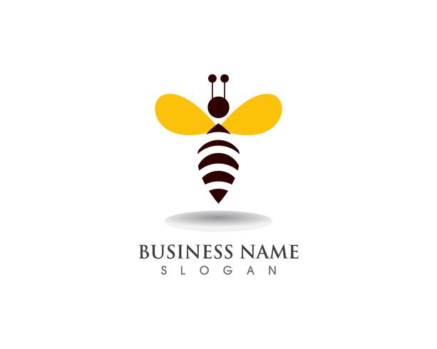 Bee Logo Template vector icon illustration 