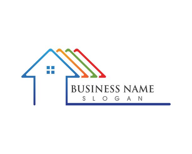 Home sweet home logo and symbol vector