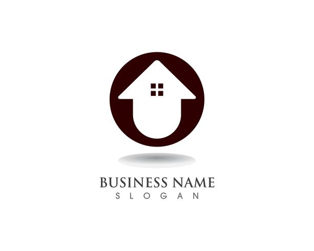 Home sweet home logo and symbol vector