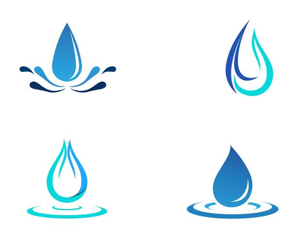 Icono de vector de gota de agua