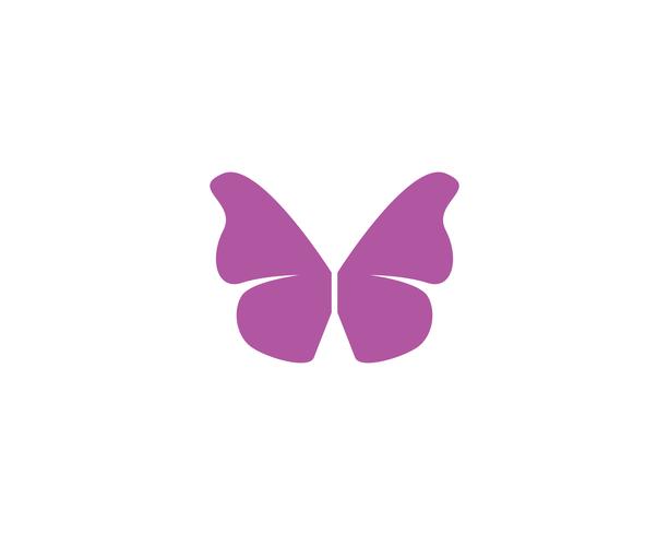 Butterfly conceptual simple, colorful icon. Logo. Vector illustration