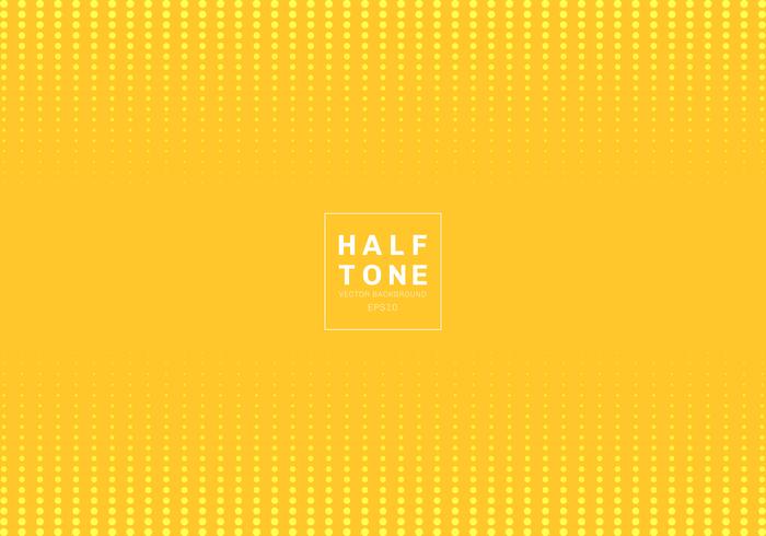 Abstract of light dot pattern halftone design concept yellow background with space fot text. Decoration website layout header and footers and brochure, poster, banner web, card, etc. vector