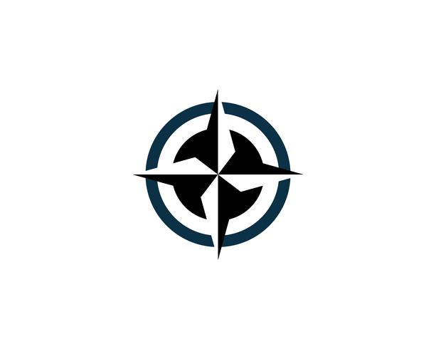 Compass logo and symbol template icon vector image 
