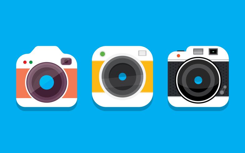 photo camera icon vector