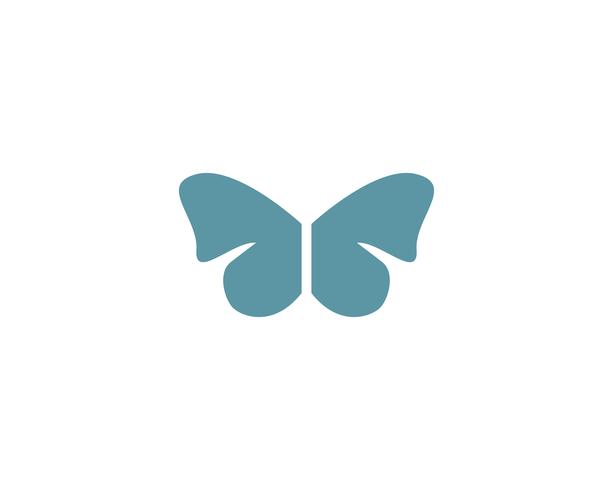 Mariposa conceptual simple, colorido icono. Logo. Ilustración vectorial vector